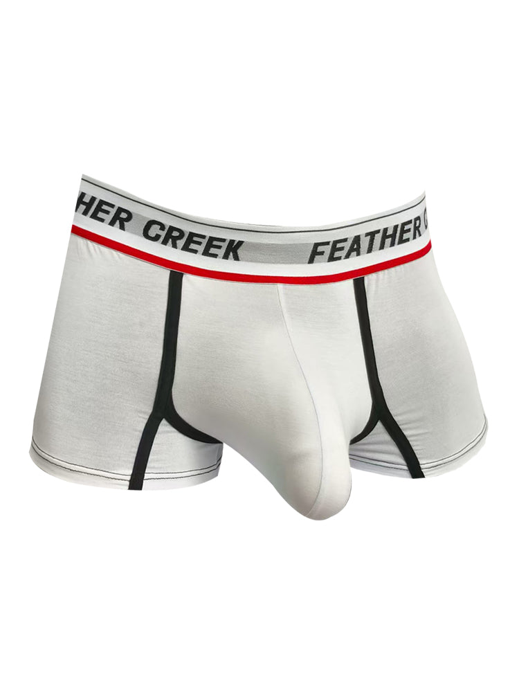 3 Pack Men's Separate Pouch Trunks with Large Contoured Pouch and High Stretch | dmunderwear detail image 19