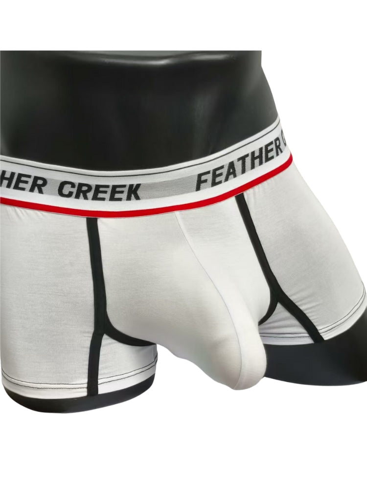 3 Pack Men's Separate Pouch Trunks with Large Contoured Pouch and High Stretch | dmunderwear detail image 3