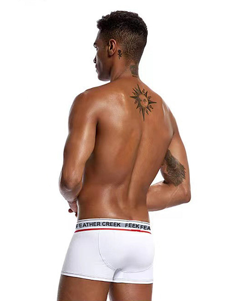 3 Pack Men's Separate Pouch Trunks with Large Contoured Pouch and High Stretch | dmunderwear detail image 5