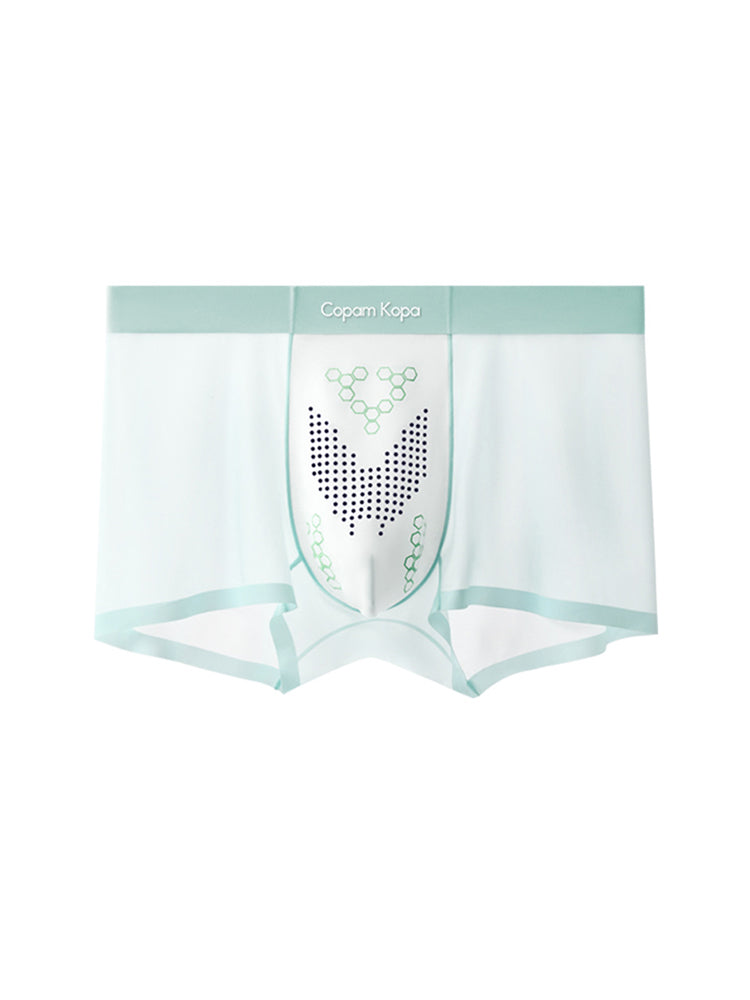 3 Pack Men's Thin Bare-Skin Seamless Ice Silk Moisture-Resistant Trunks | dmunderwear