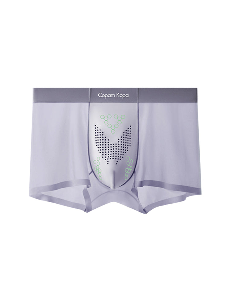 3 Pack Men's Thin Bare-Skin Seamless Ice Silk Moisture-Resistant Trunks | dmunderwear detail image 11
