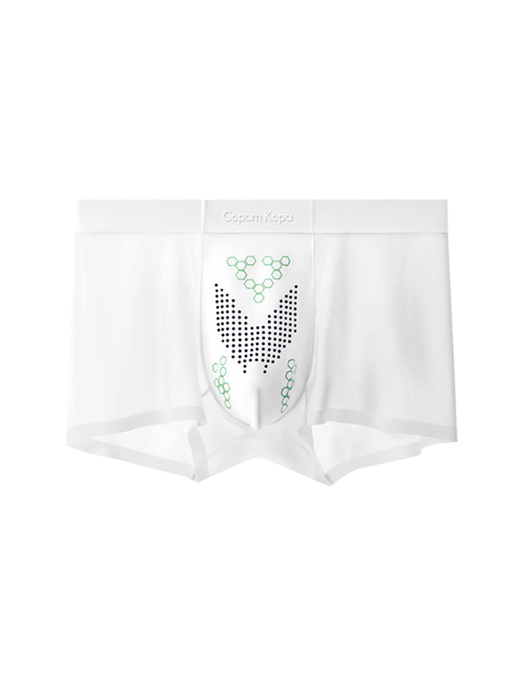 3 Pack Men's Thin Bare-Skin Seamless Ice Silk Moisture-Resistant Trunks | dmunderwear detail image 15