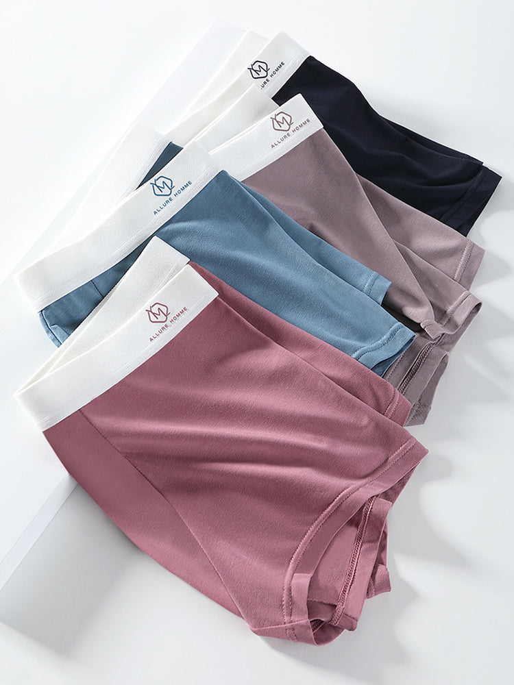 3 Pack Men's Traceless Breathable Modal Trunks | dmunderwear detail image 17