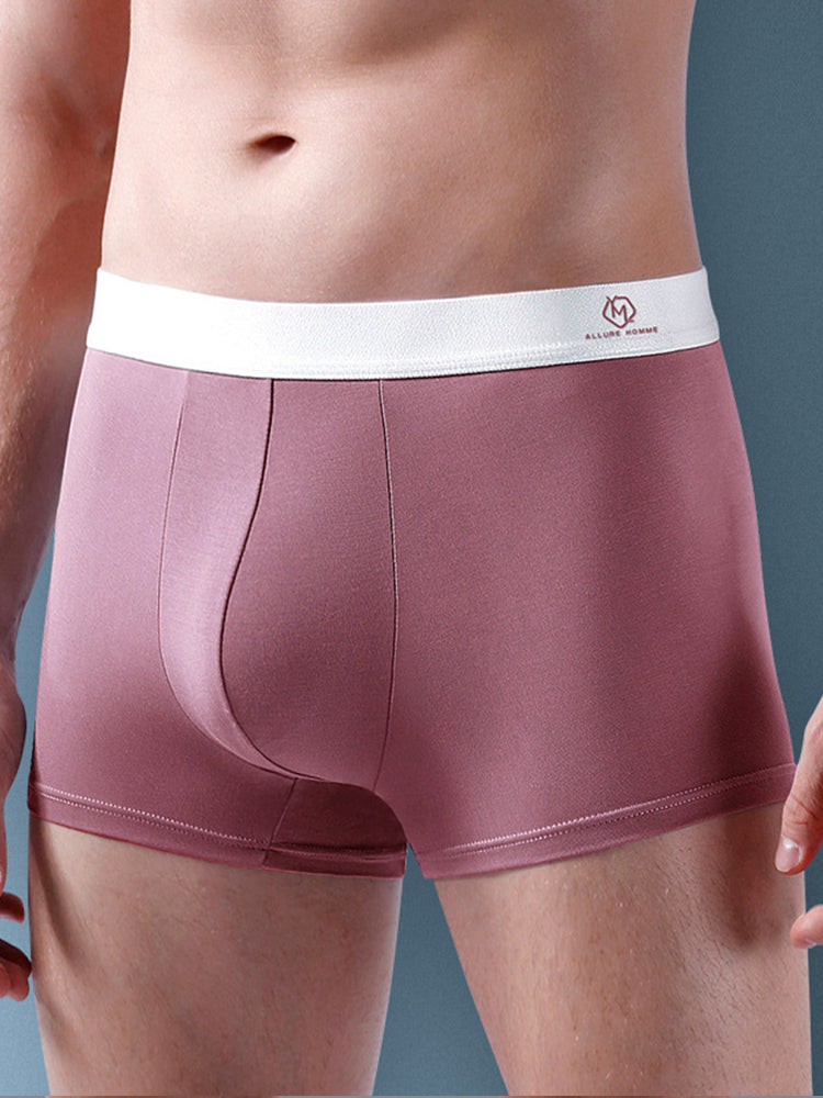 3 Pack Men's Traceless Breathable Modal Trunks | dmunderwear detail image 5