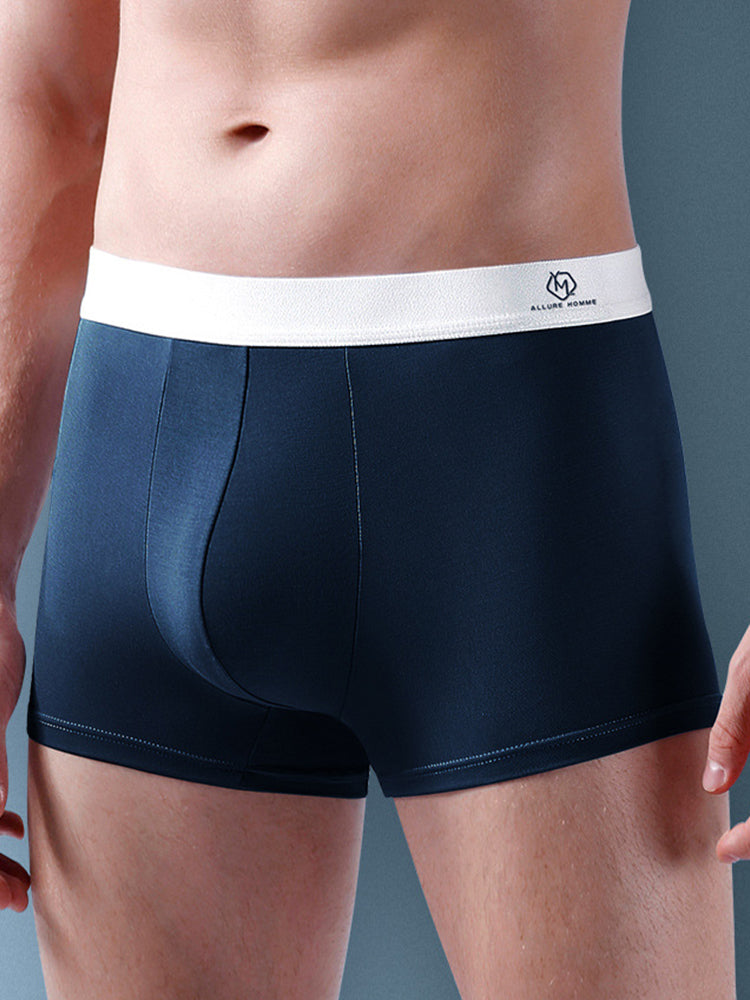 3 Pack Men's Traceless Breathable Modal Trunks | dmunderwear detail image 6