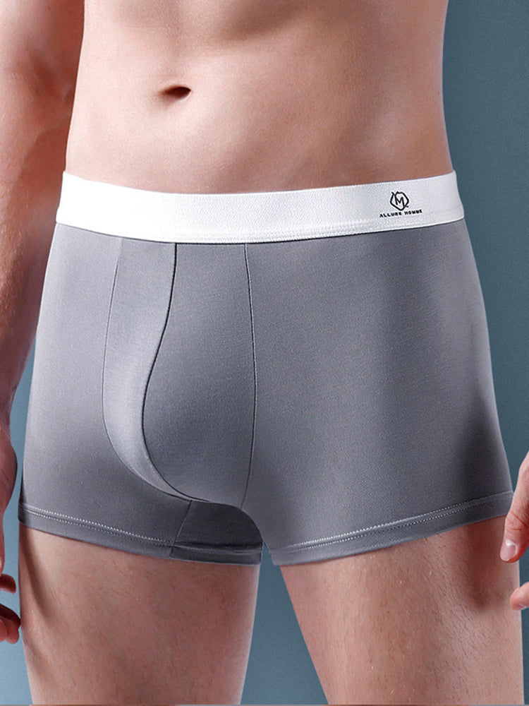 3 Pack Men's Traceless Breathable Modal Trunks | dmunderwear detail image 7