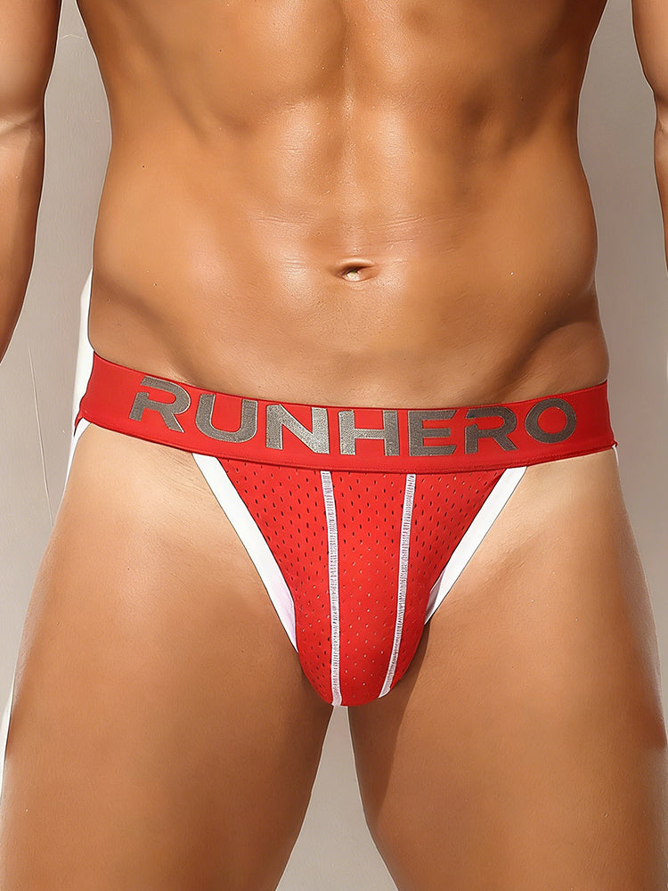 3 Pack Men's Trendy Color Block Mesh Breathable High-Cut Bikini | dmunderwear detail image 3