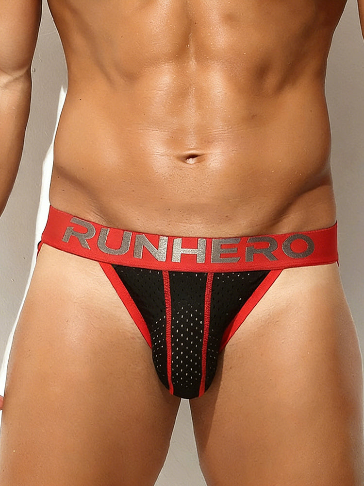 3 Pack Men's Trendy Color Block Mesh Breathable High-Cut Bikini | dmunderwear detail image 5