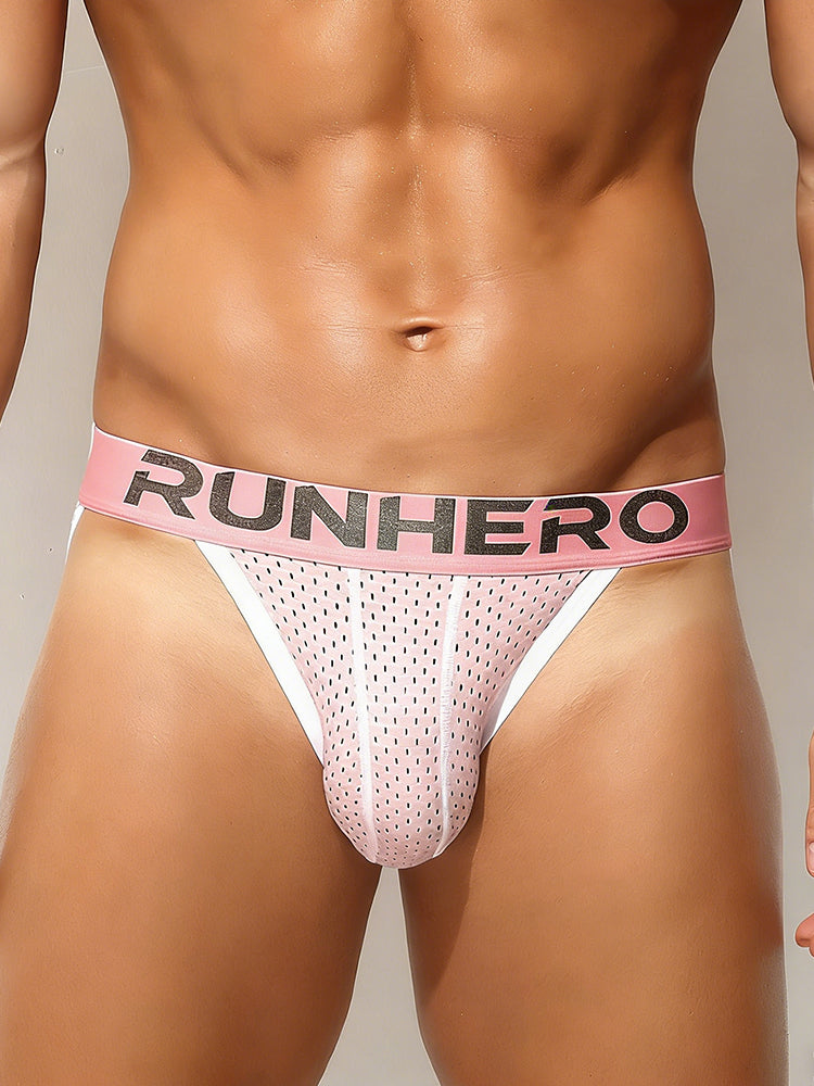 3 Pack Men's Trendy Color Block Mesh Breathable High-Cut Bikini | dmunderwear detail image 9