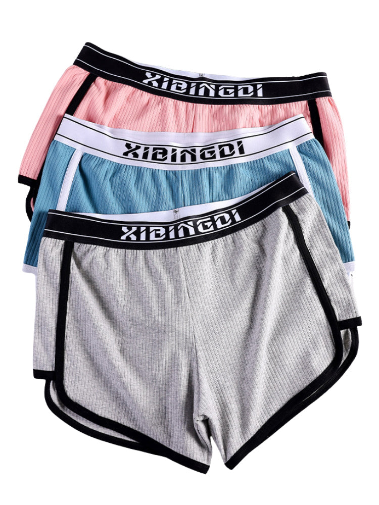 3 Pack Men's Trendy Relaxed-Fit Breathable Cotton Lounge & Casual Boxers Shorts | dmunderwear detail image 4