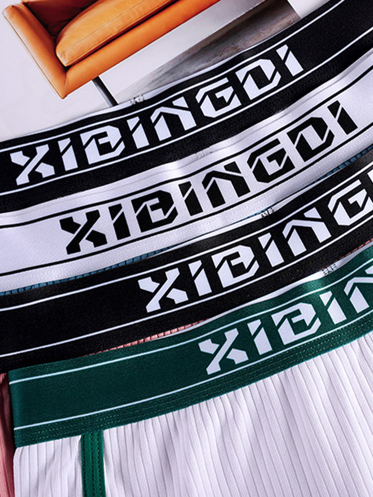 3 Pack Men's Trendy Relaxed-Fit Breathable Cotton Lounge & Casual Boxers Shorts | dmunderwear detail image 8