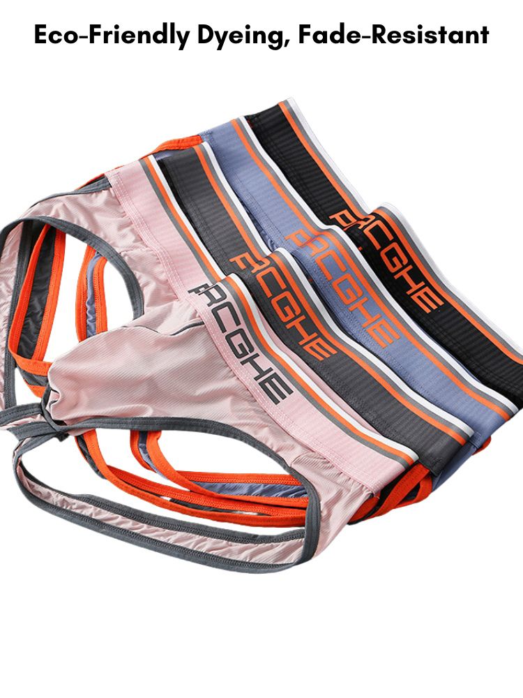 3 Pack Men's Trendy Sexy Seamless Comfort Supportive Fit Jockstrap | dmunderwear detail image 8