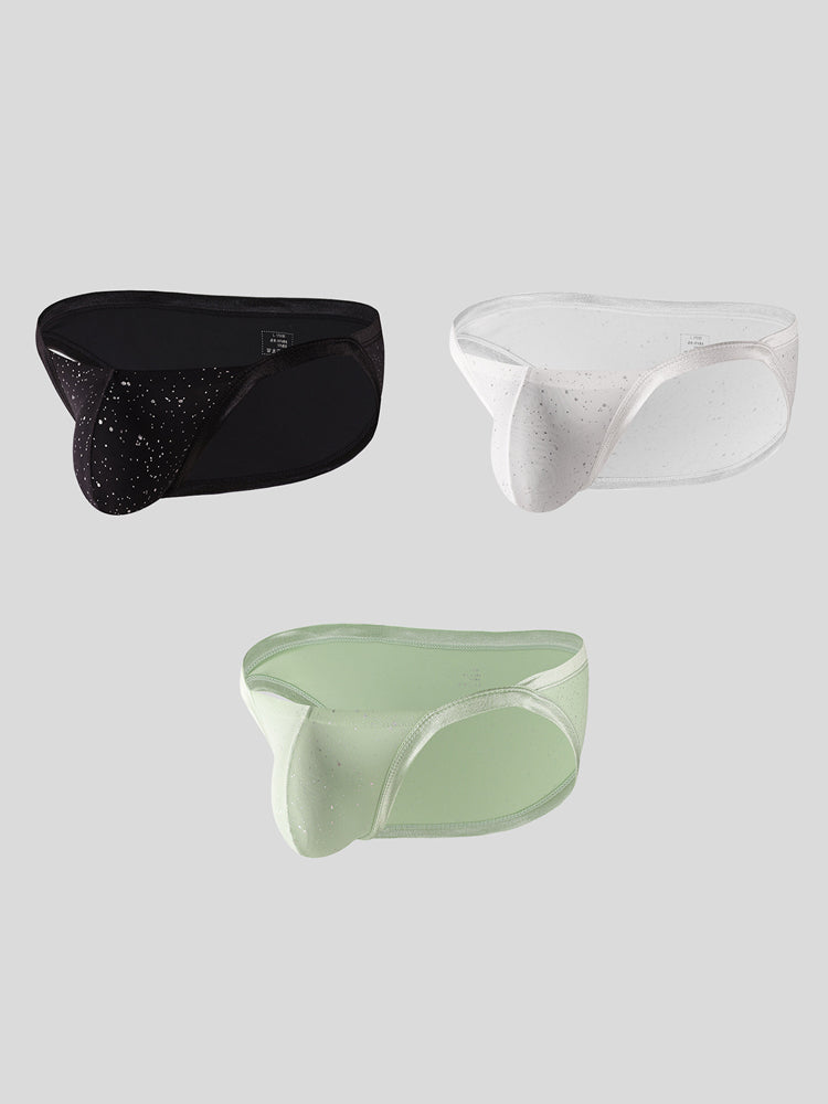 3 Pack Men's U-Convex Pouch Sexy Bikini | dmunderwear detail image 2