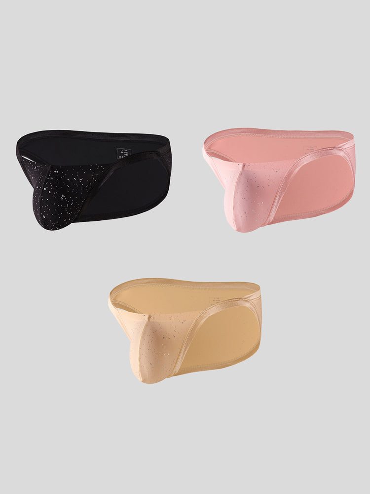3 Pack Men's U-Convex Pouch Sexy Bikini | dmunderwear detail image 9
