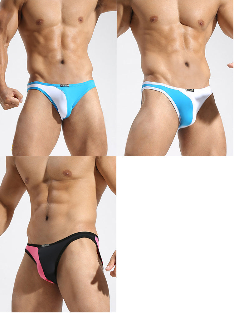 3 Pack Men's U-Pouch Breathable Nylon Briefs | dmunderwear detail image 12