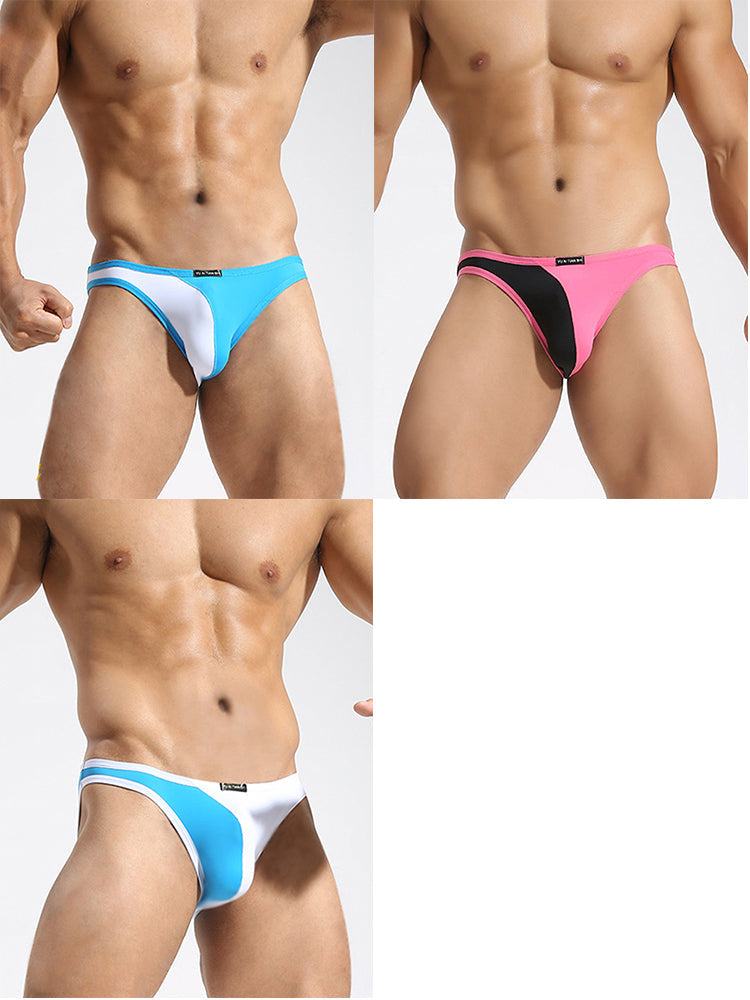 3 Pack Men's U-Pouch Breathable Nylon Briefs | dmunderwear detail image 2