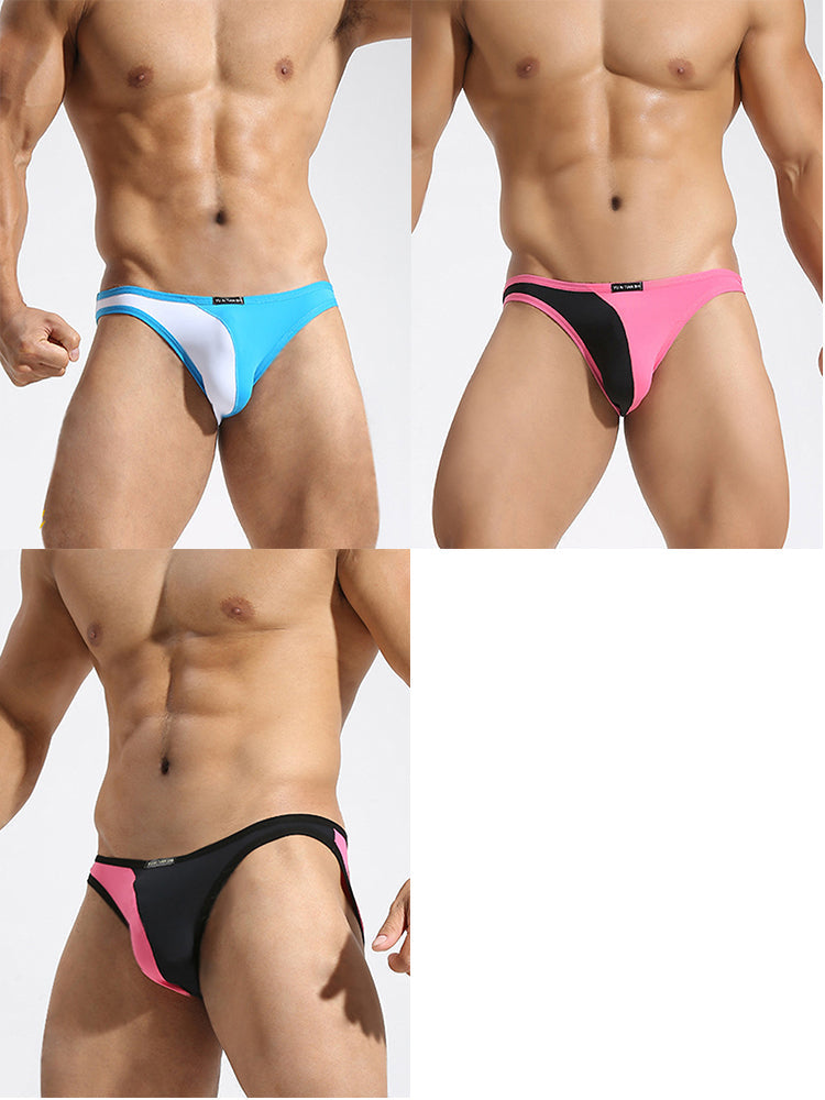 3 Pack Men's U-Pouch Breathable Nylon Briefs | dmunderwear detail image 7