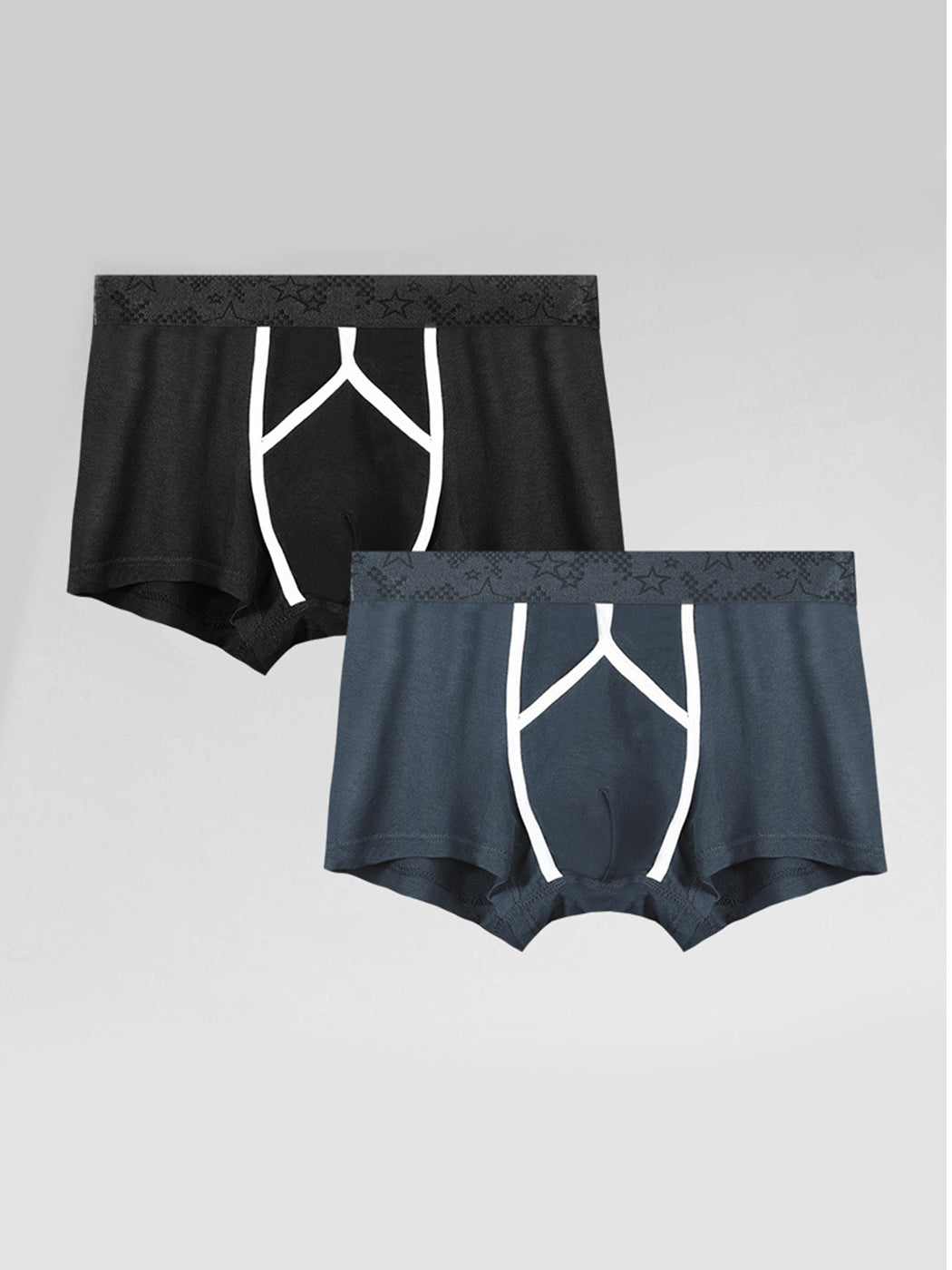 3 Pack Men's U Pouch Contour Patchline Trunks | dmunderwear detail image 11