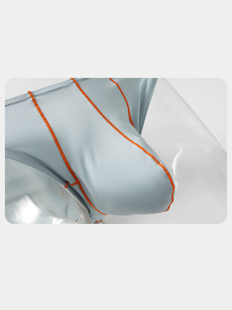 3 Pack Men's U-Pouch Ice Silk Briefs | dmunderwear detail image 13