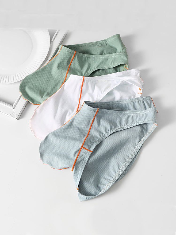3 Pack Men's U-Pouch Ice Silk Briefs | dmunderwear detail image 8