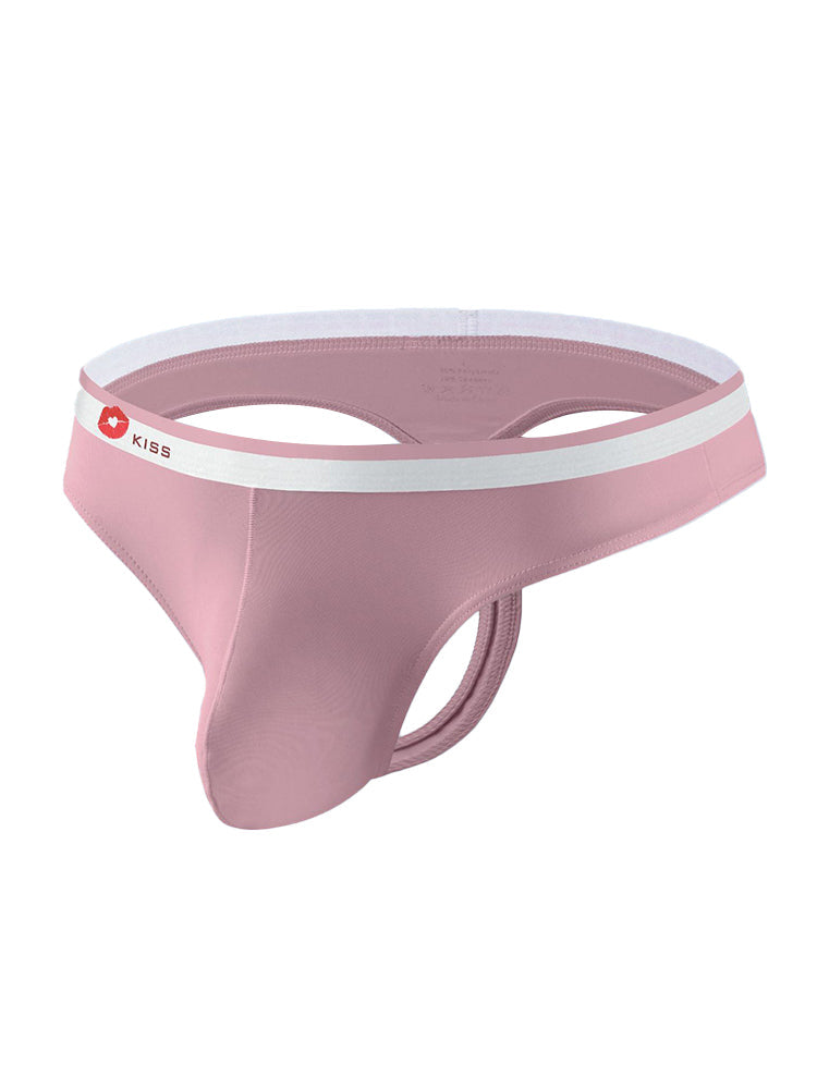 3 Pack Men's U-Pouch Ice Silk Sexy Thong | dmunderwear detail image 18