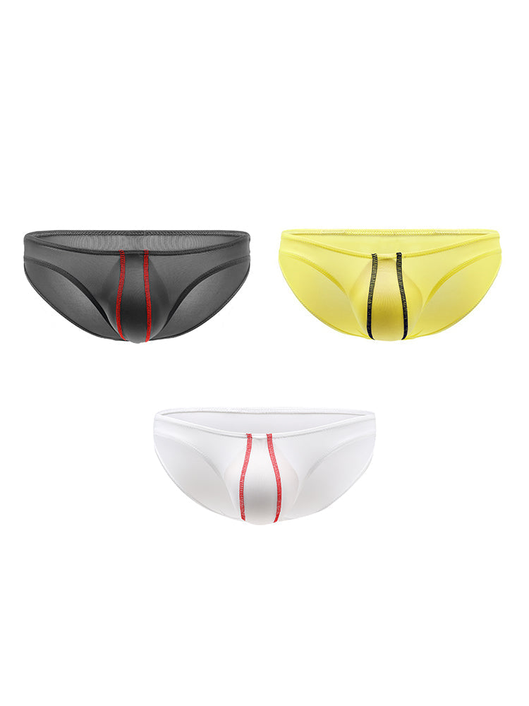 3 Pack Men's U-Pouch Low-Rise Briefs | dmunderwear detail image 14