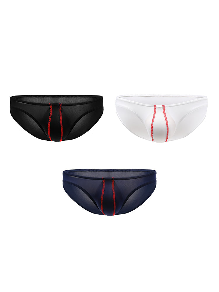 3 Pack Men's U-Pouch Low-Rise Briefs | dmunderwear detail image 2