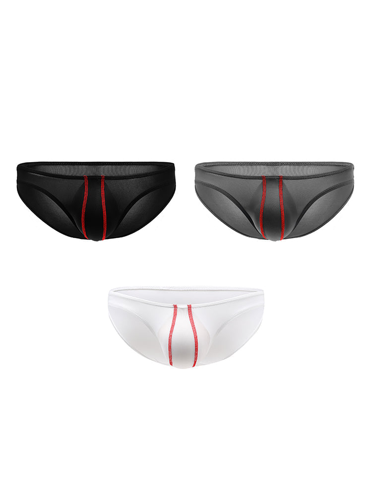 3 Pack Men's U-Pouch Low-Rise Briefs | dmunderwear detail image 20