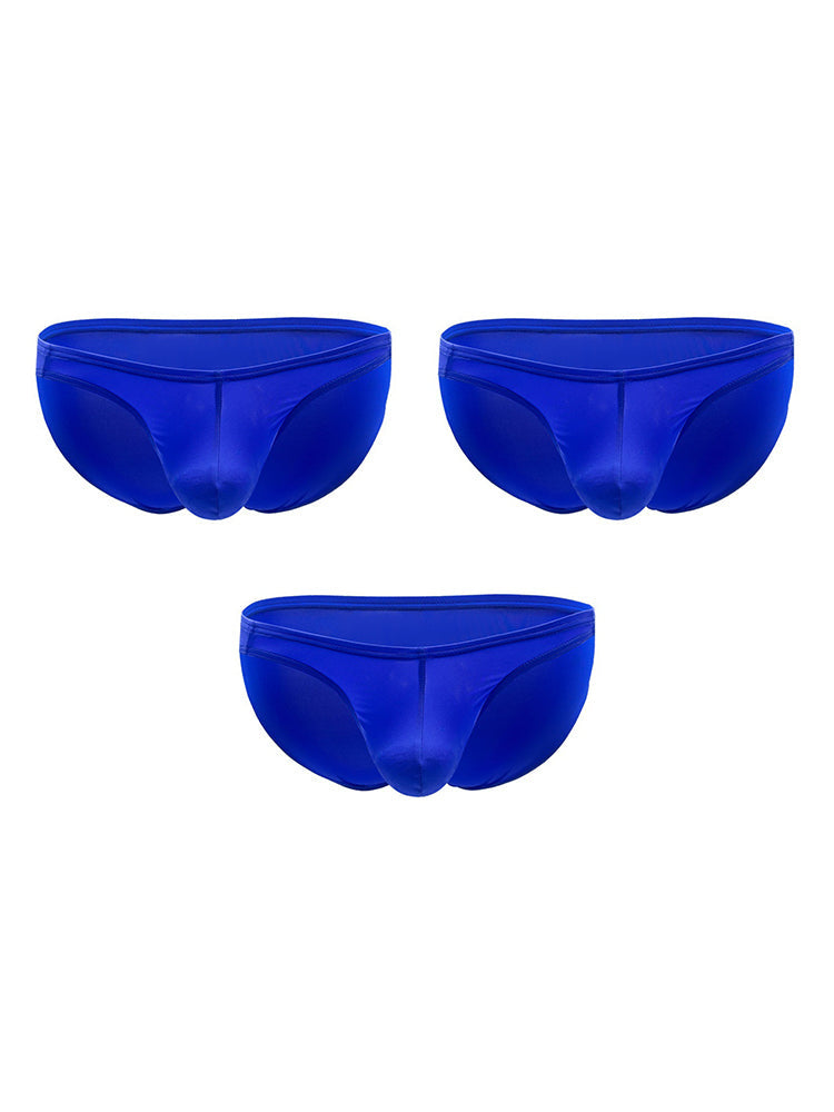 3 Pack Men's U-Pouch & Low-Rise Solid Color Sexy Briefs | dmunderwear detail image 12