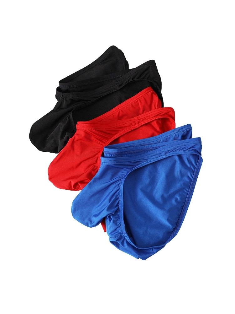 3 Pack Men's U-Pouch & Low-Rise Solid Color Sexy Briefs | dmunderwear detail image 14