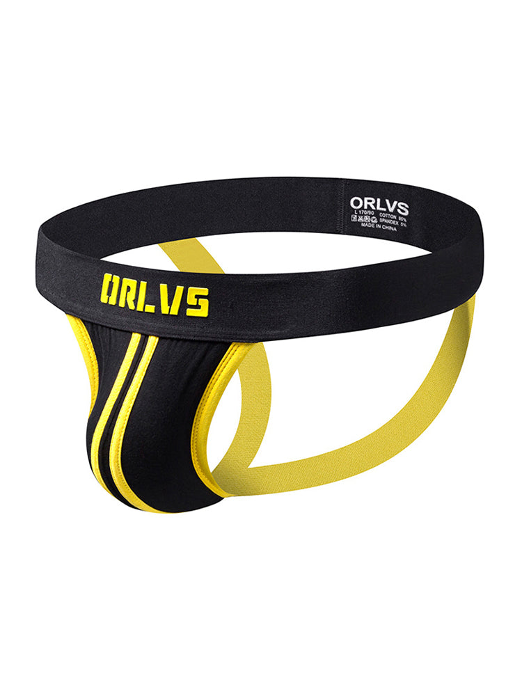 3 Pack Men's U-Pouch Striped Sexy Jockstraps | dmunderwear