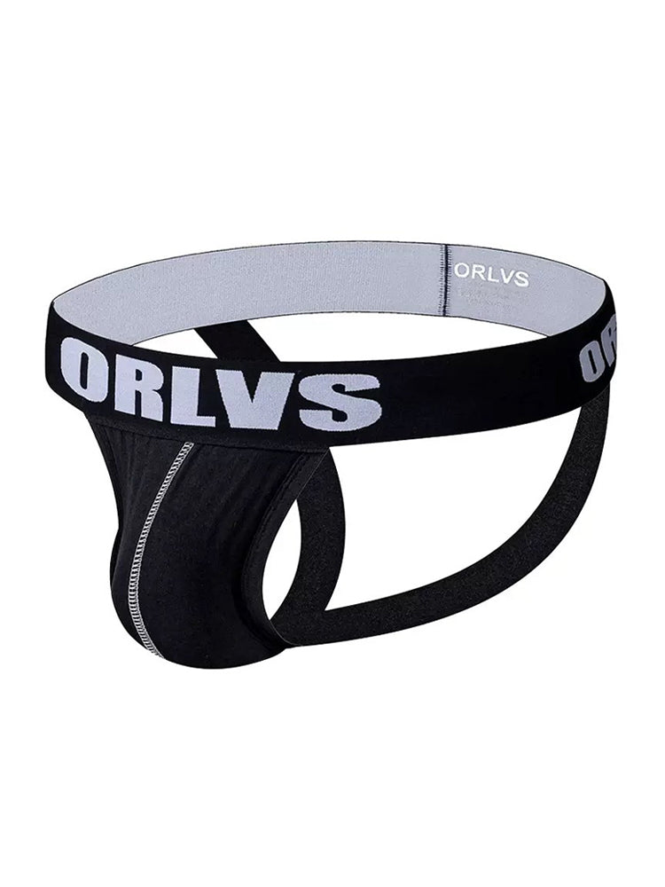 3 Pack Men's U-Pouch Striped Sexy Jockstraps | dmunderwear detail image 18