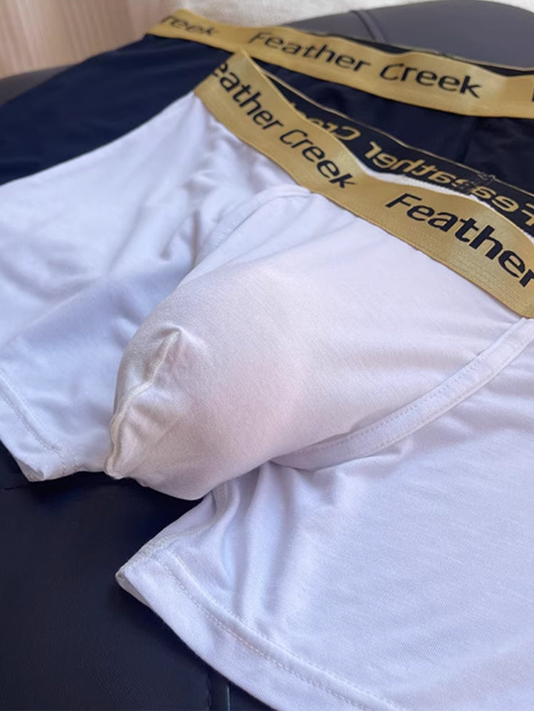 3 Pack Men's U-Shaped Large Pouch Breathable Comfortable Trunks | dmunderwear detail image 10