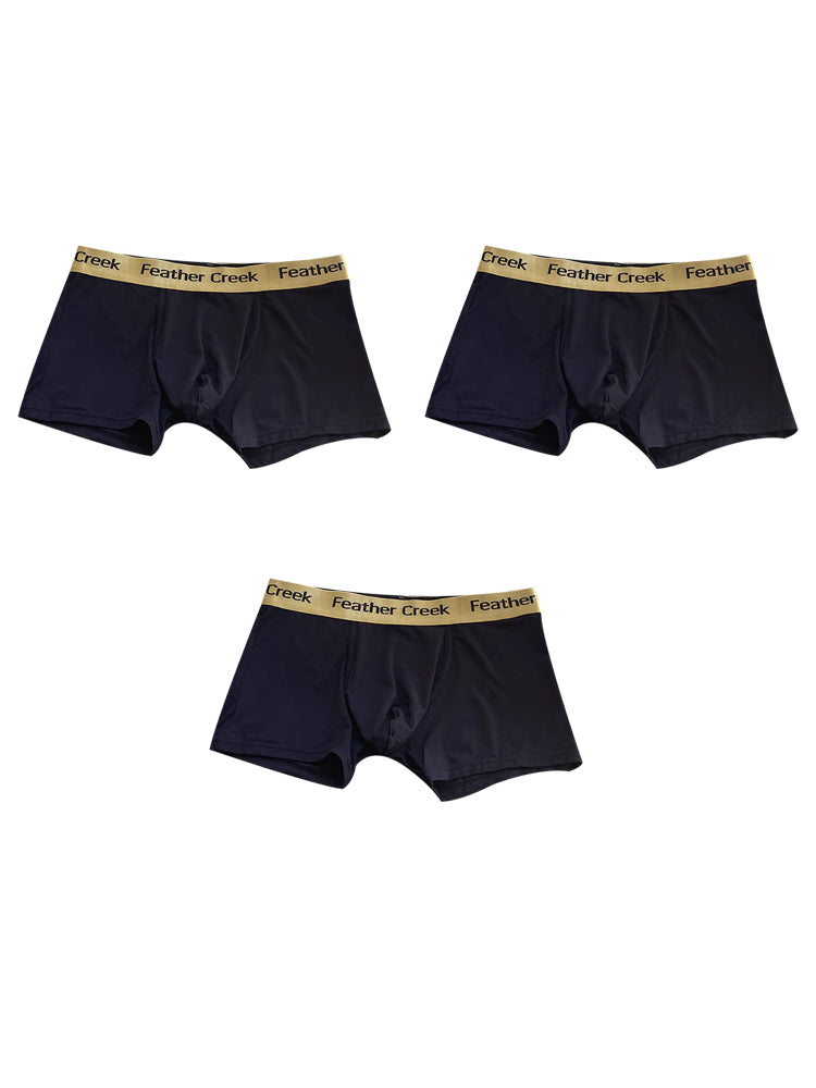3 Pack Men's U-Shaped Large Pouch Breathable Comfortable Trunks | dmunderwear detail image 14