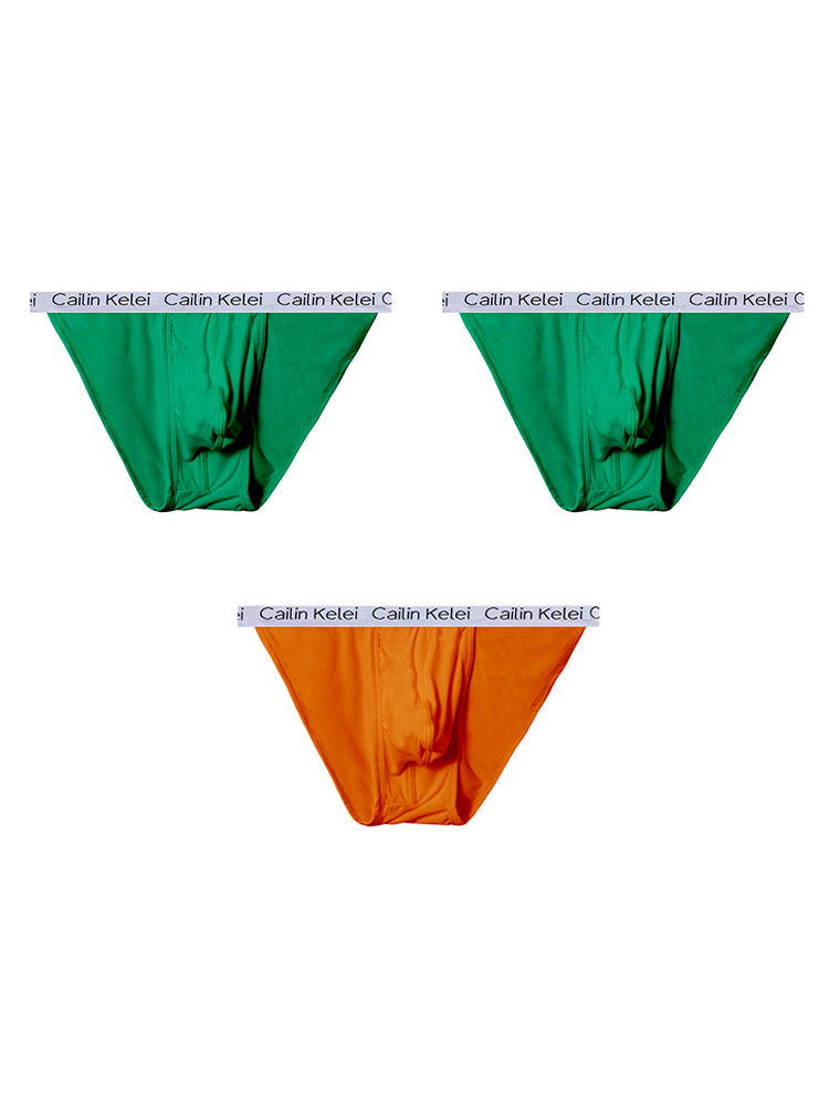 3-pack Men's Ultra Sexy Low Rise U-shaped Convex Pouch Briefs | dmunderwear detail image 14