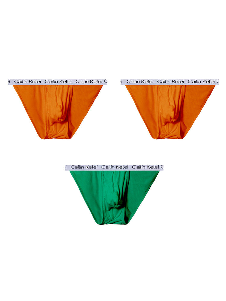 3-pack Men's Ultra Sexy Low Rise U-shaped Convex Pouch Briefs | dmunderwear detail image 20