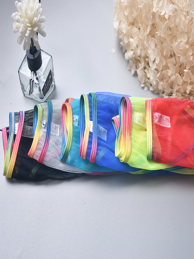 3-pack Men's Ultra-sheer Rainbow-edge Mesh Briefs | dmunderwear detail image 4