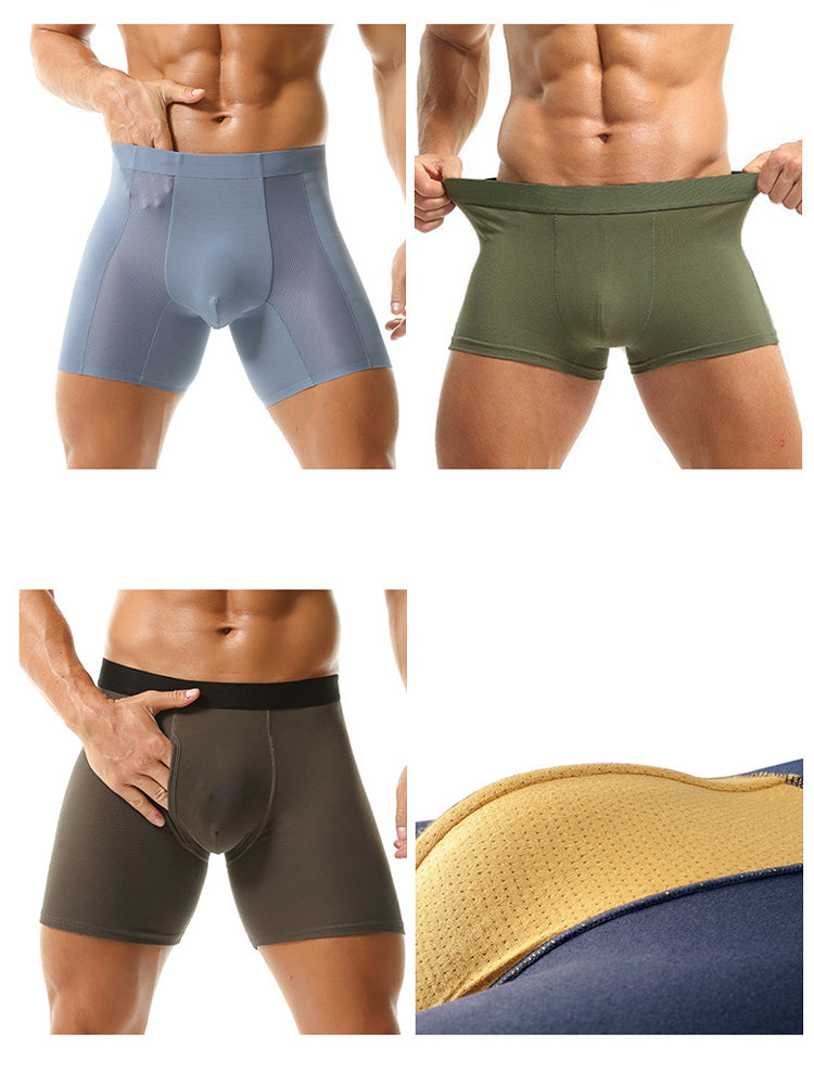 3 Pack Men's Ultra-Soft Breathable Cotton Button Fly Midway Briefs | dmunderwear detail image 16