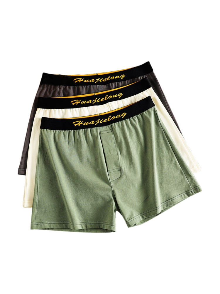 3 Pack Men's Ultra-Soft Breathable Cotton Quick-Dry Boxer Briefs | dmunderwear detail image 4