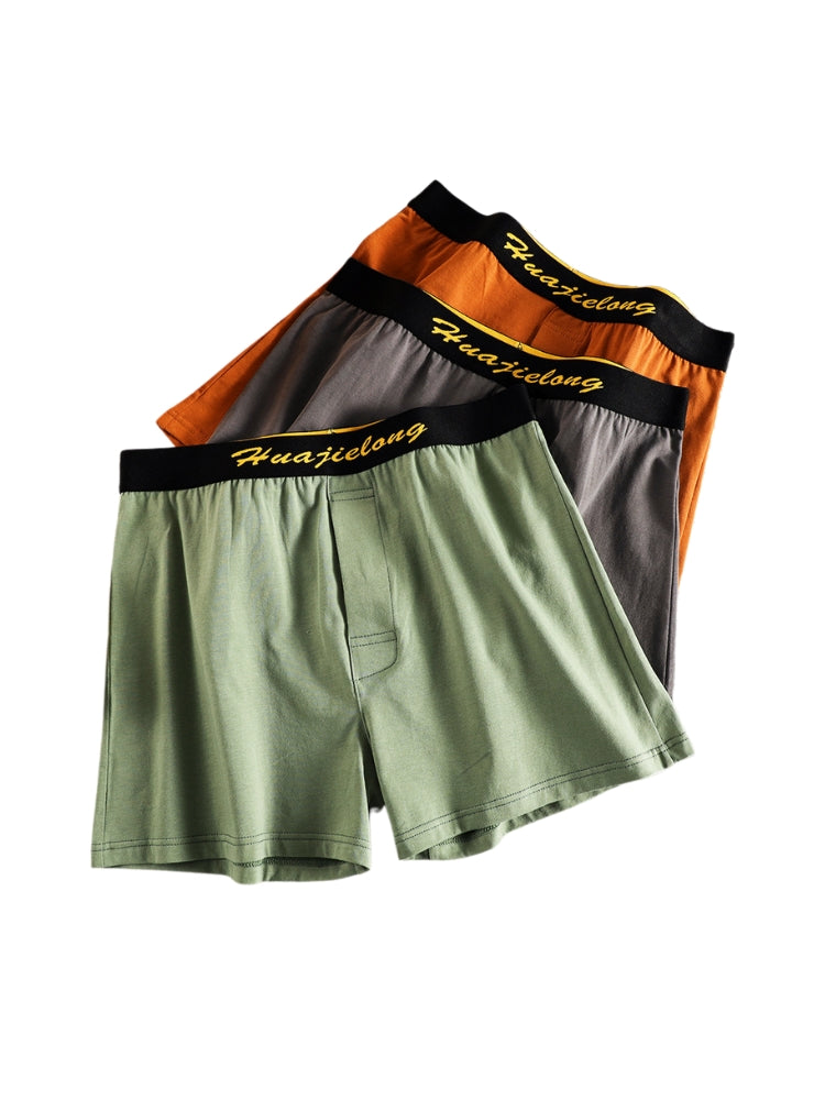 3 Pack Men's Ultra-Soft Breathable Cotton Quick-Dry Boxer Briefs | dmunderwear detail image 5