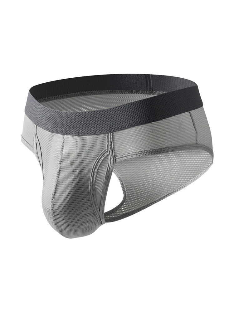 3 Pack Men's Ultra-Soft Breathable Mesh Ice Silk Briefs | dmunderwear