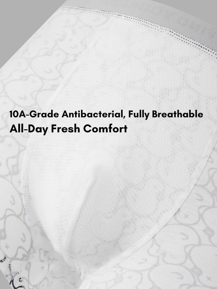 3 Pack Men's Ultra-Soft Cotton Antibacterial Odor-Control Trunks | dmunderwear detail image 5