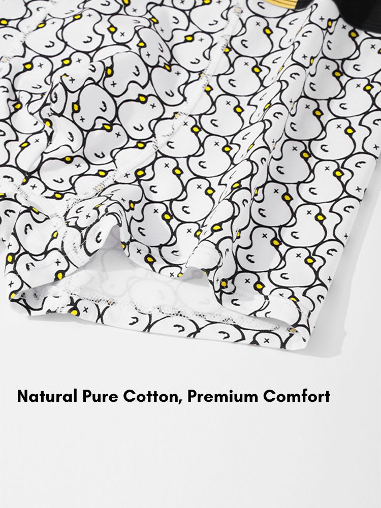 3 Pack Men's Ultra-Soft Cotton Antibacterial Odor-Control Trunks | dmunderwear detail image 6