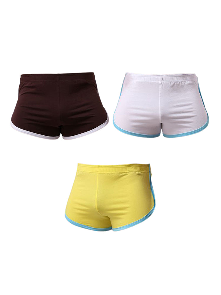 3 Pack Men's Ultra-Soft Cotton Seamless Solid Color Lightweight Trunks | dmunderwear detail image 2