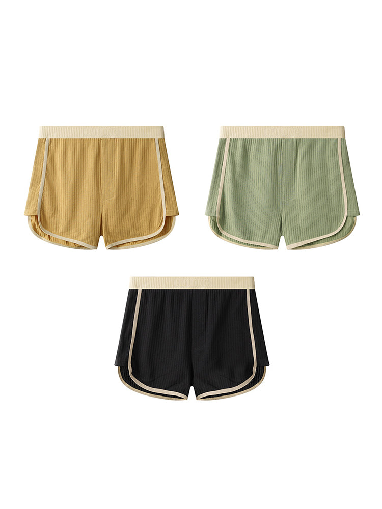 3 Pack Men's Ultra-Soft Cotton Solid Color Odor-Control Boxer Briefs | dmunderwear detail image 12