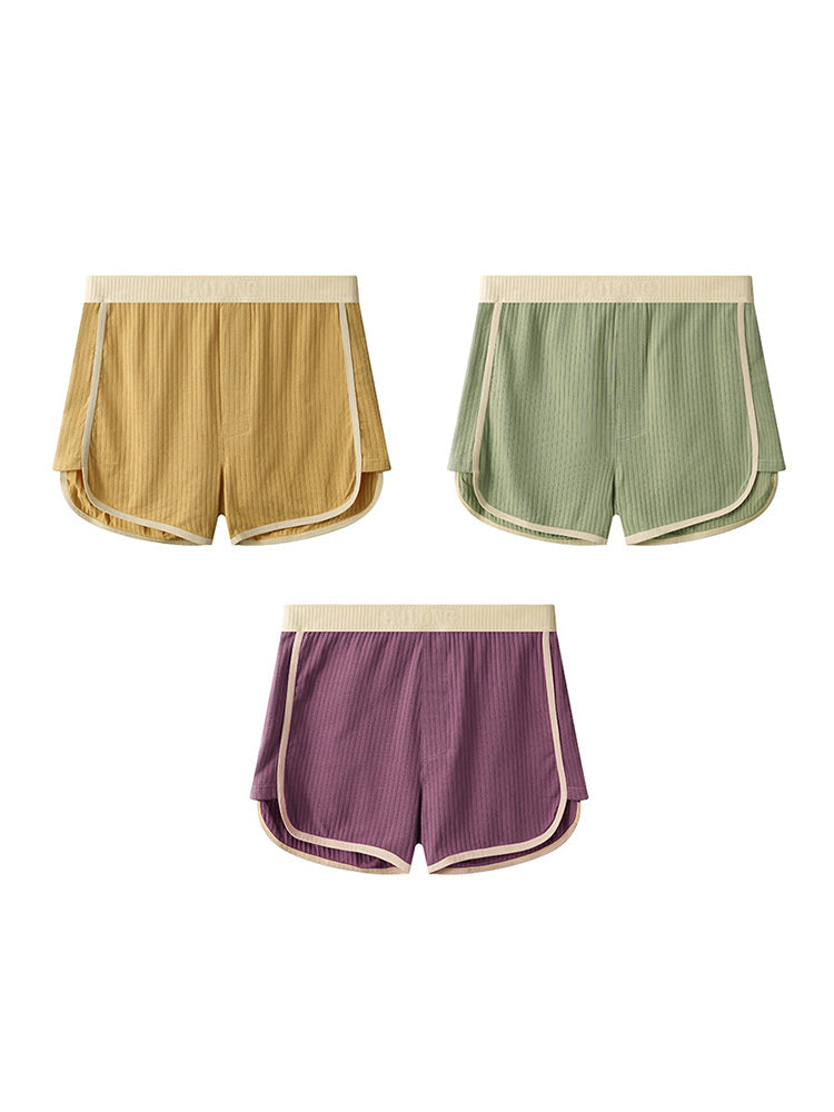 3 Pack Men's Ultra-Soft Cotton Solid Color Odor-Control Boxer Briefs | dmunderwear detail image 2