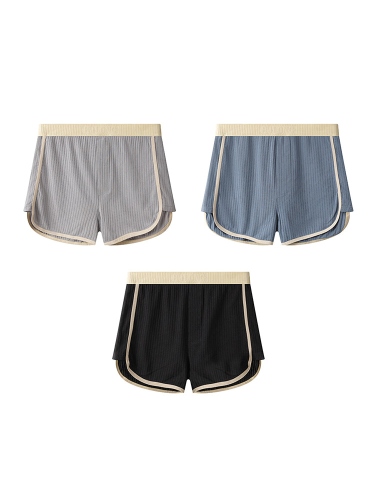 3 Pack Men's Ultra-Soft Cotton Solid Color Odor-Control Boxer Briefs | dmunderwear detail image 7