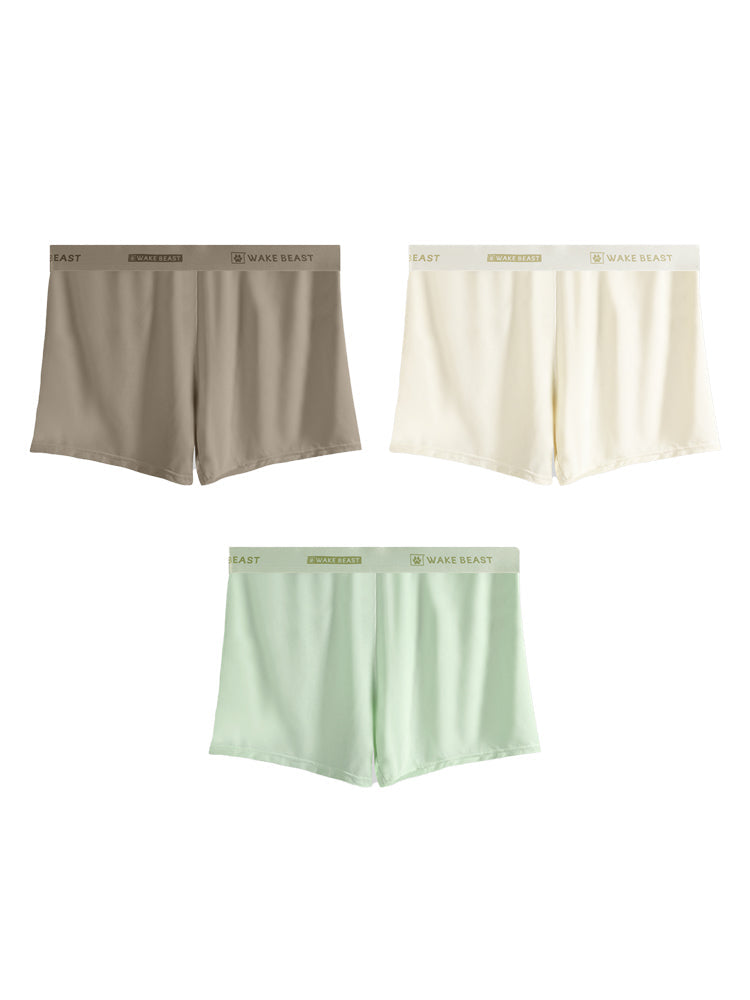 3 Pack Men's Ultra-Soft Ice Silk Seamless Comfort Stretch Boxers Briefs | dmunderwear detail image 2