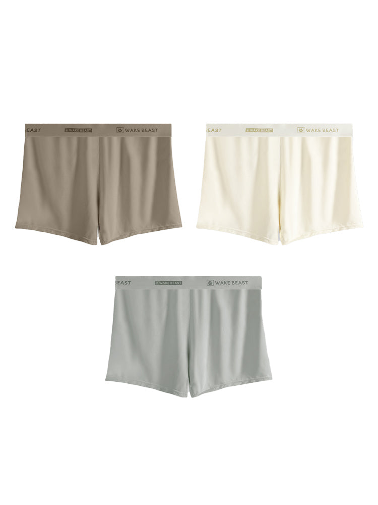 3 Pack Men's Ultra-Soft Ice Silk Seamless Comfort Stretch Boxers Briefs | dmunderwear detail image 8