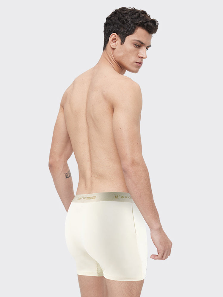3 Pack Men's Ultra-Soft Ice Silk Seamless Comfort Stretch Boxers Briefs | dmunderwear detail image 9